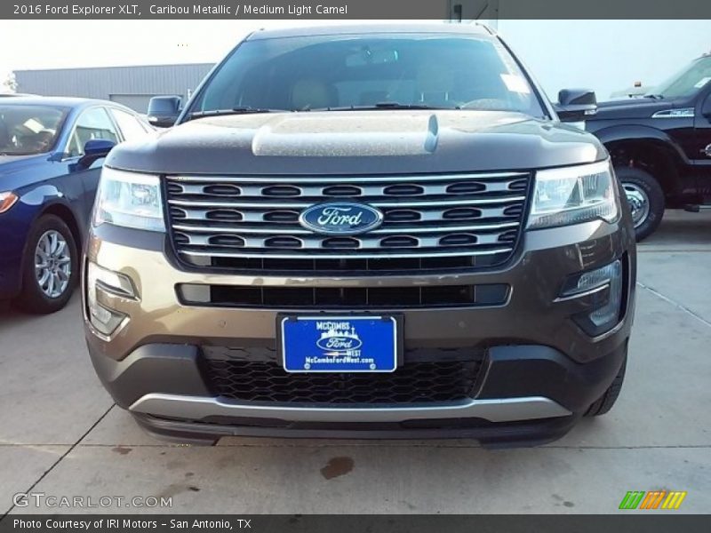 Caribou Metallic / Medium Light Camel 2016 Ford Explorer XLT