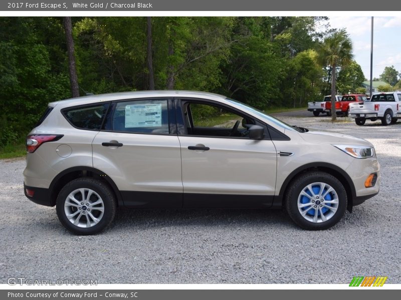 White Gold / Charcoal Black 2017 Ford Escape S
