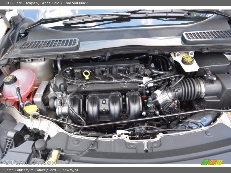 White Gold / Charcoal Black 2017 Ford Escape S