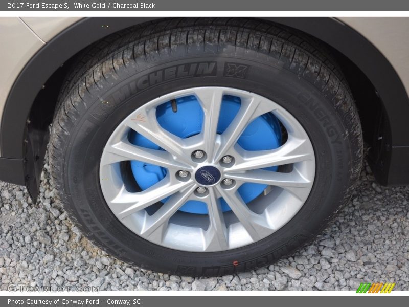 White Gold / Charcoal Black 2017 Ford Escape S