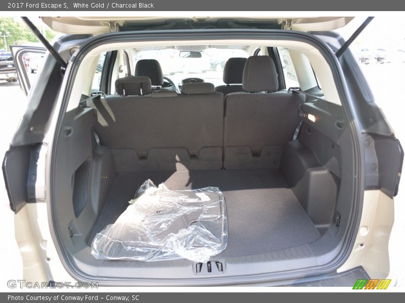 White Gold / Charcoal Black 2017 Ford Escape S