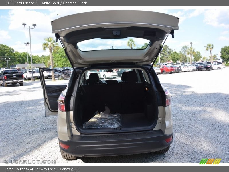 White Gold / Charcoal Black 2017 Ford Escape S