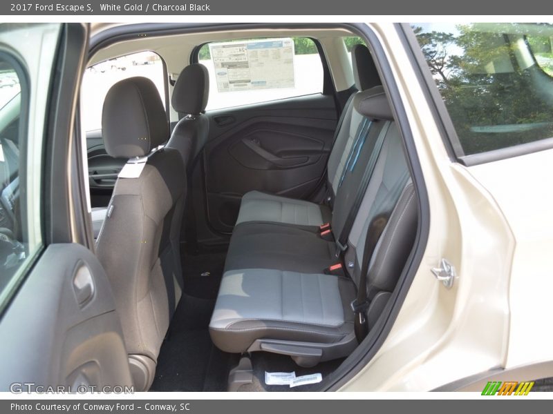 White Gold / Charcoal Black 2017 Ford Escape S