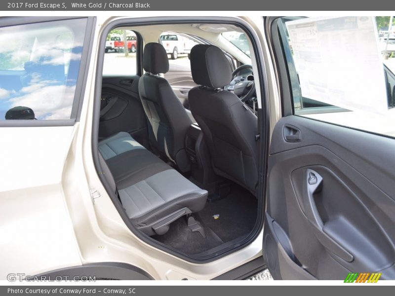 White Gold / Charcoal Black 2017 Ford Escape S