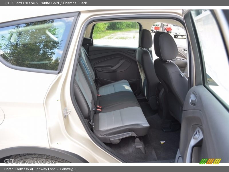 White Gold / Charcoal Black 2017 Ford Escape S