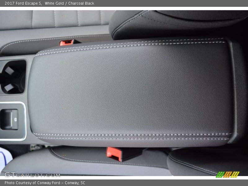 White Gold / Charcoal Black 2017 Ford Escape S