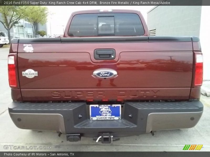 Bronze Fire Metallic / King Ranch Mesa/Adobe 2016 Ford F350 Super Duty  King Ranch Crew Cab 4x4 DRW