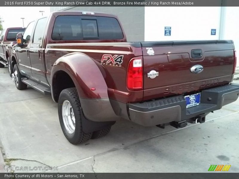 Bronze Fire Metallic / King Ranch Mesa/Adobe 2016 Ford F350 Super Duty  King Ranch Crew Cab 4x4 DRW