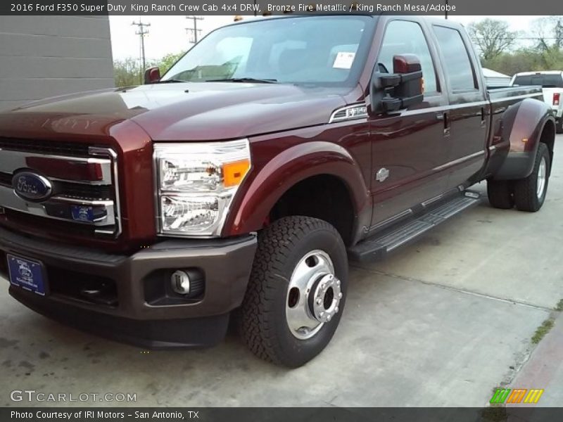 Bronze Fire Metallic / King Ranch Mesa/Adobe 2016 Ford F350 Super Duty  King Ranch Crew Cab 4x4 DRW