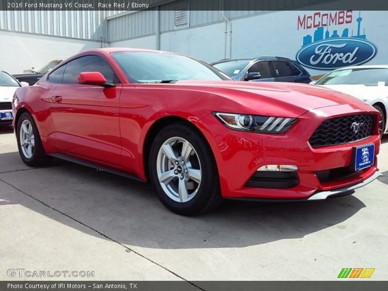 Race Red / Ebony 2016 Ford Mustang V6 Coupe