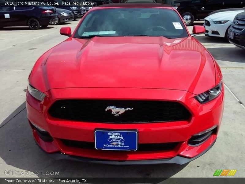 Race Red / Ebony 2016 Ford Mustang V6 Coupe