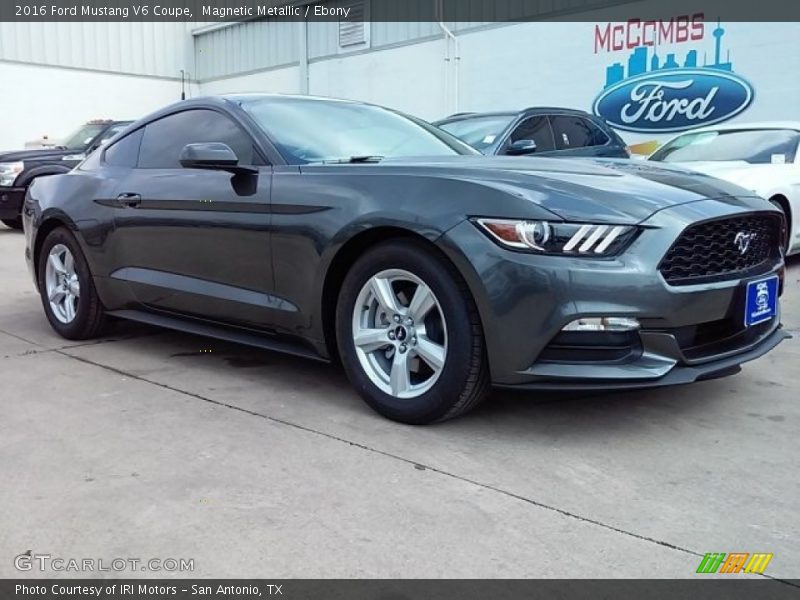 Magnetic Metallic / Ebony 2016 Ford Mustang V6 Coupe