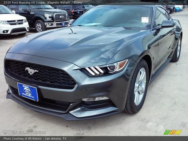 Magnetic Metallic / Ebony 2016 Ford Mustang V6 Coupe