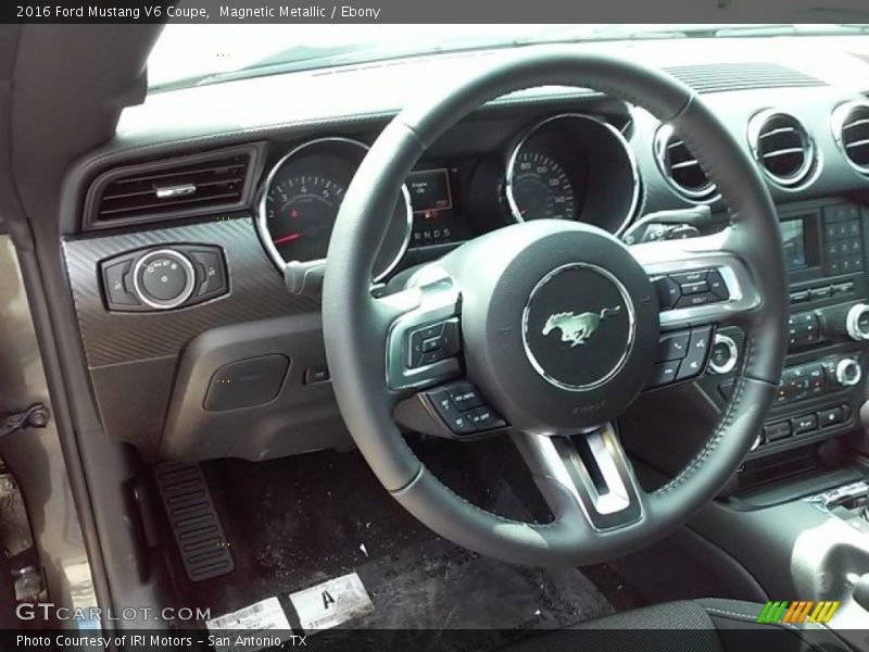 Magnetic Metallic / Ebony 2016 Ford Mustang V6 Coupe