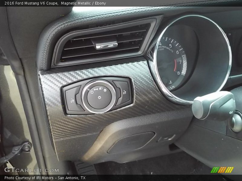 Magnetic Metallic / Ebony 2016 Ford Mustang V6 Coupe