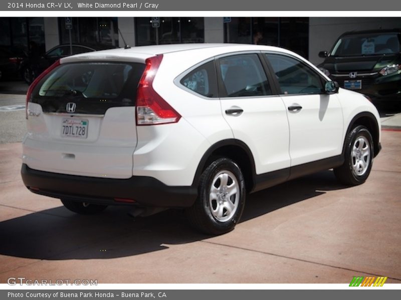 White Diamond Pearl / Gray 2014 Honda CR-V LX