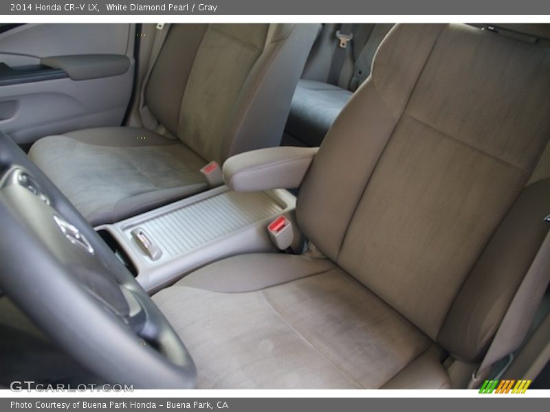 White Diamond Pearl / Gray 2014 Honda CR-V LX
