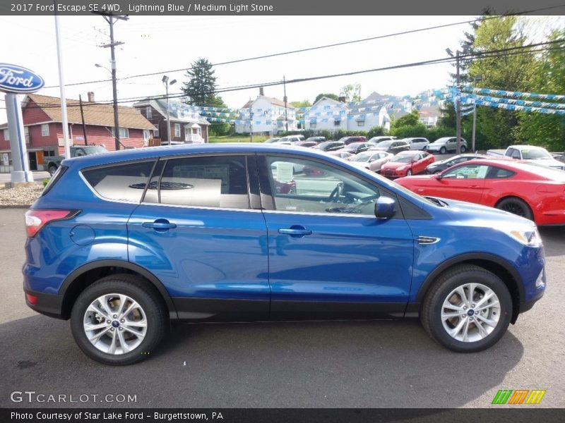 Lightning Blue / Medium Light Stone 2017 Ford Escape SE 4WD