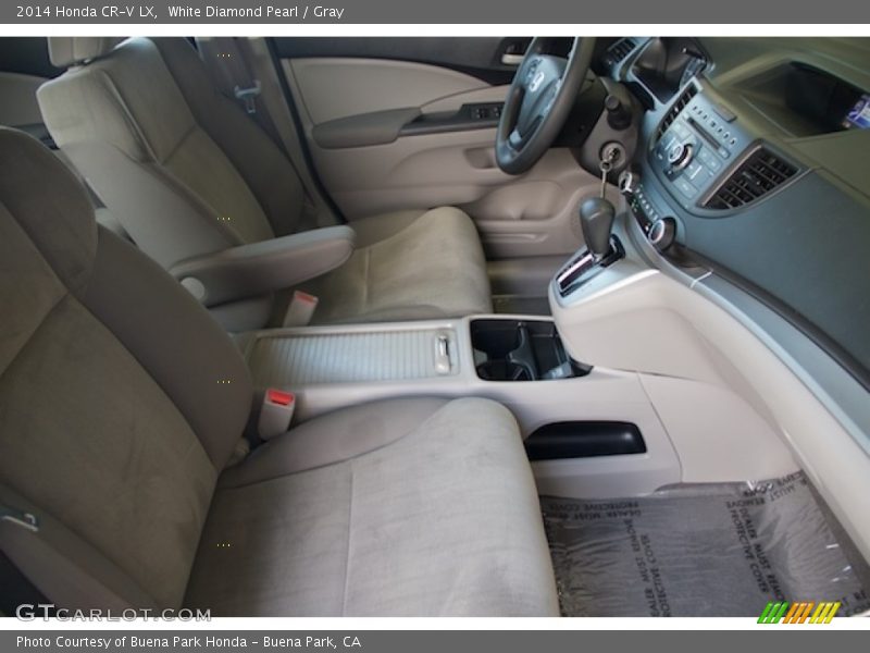 White Diamond Pearl / Gray 2014 Honda CR-V LX