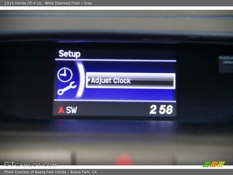 White Diamond Pearl / Gray 2014 Honda CR-V LX