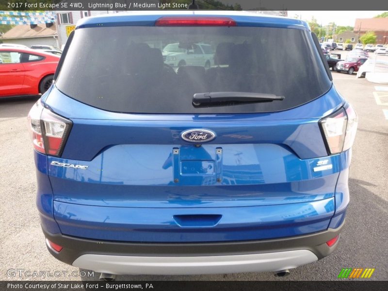 Lightning Blue / Medium Light Stone 2017 Ford Escape SE 4WD