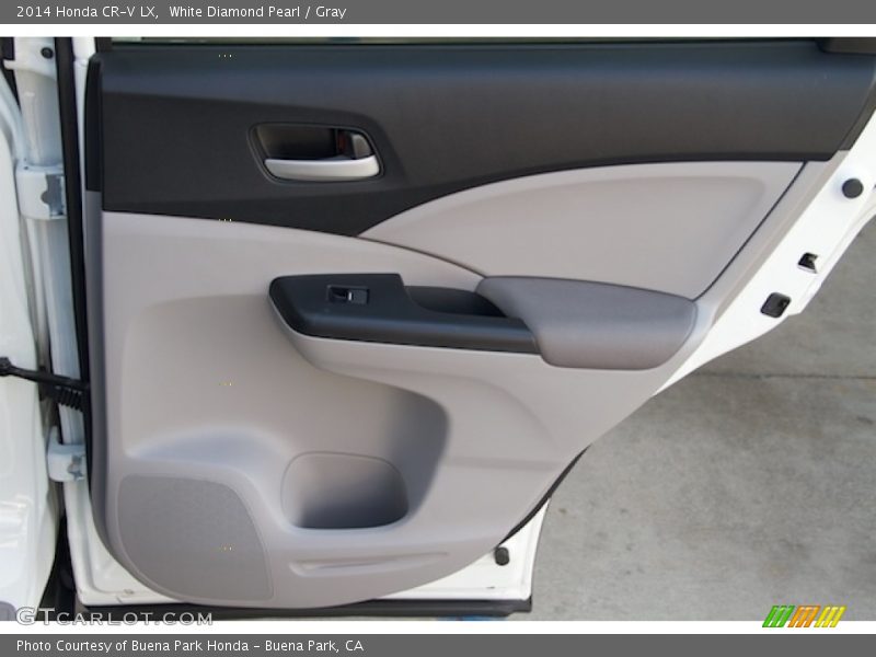 White Diamond Pearl / Gray 2014 Honda CR-V LX
