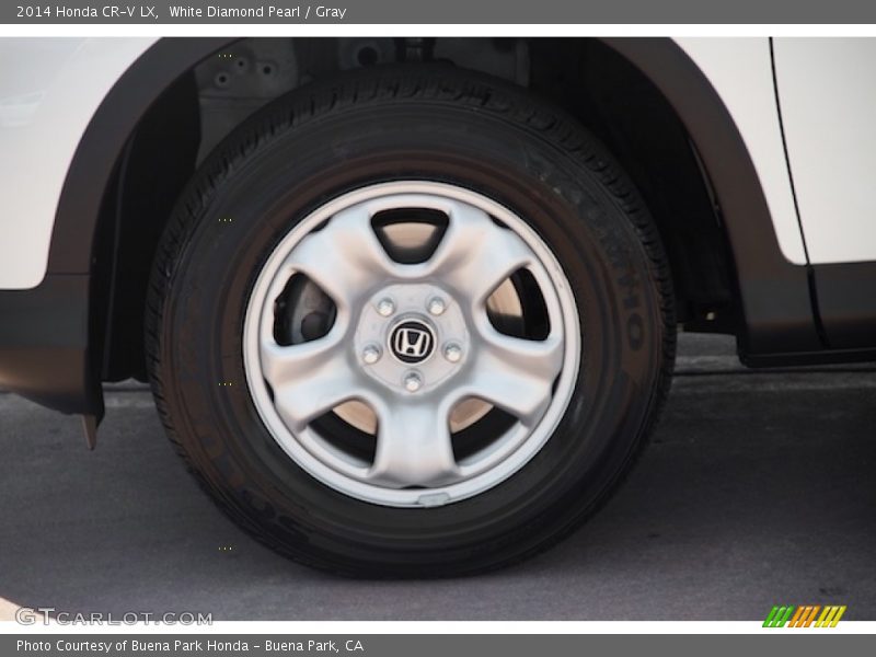 White Diamond Pearl / Gray 2014 Honda CR-V LX