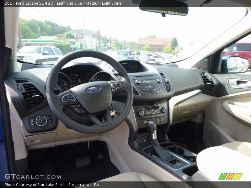 Lightning Blue / Medium Light Stone 2017 Ford Escape SE 4WD