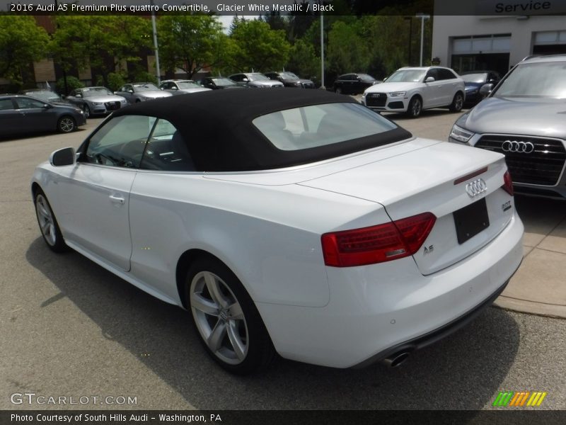 Glacier White Metallic / Black 2016 Audi A5 Premium Plus quattro Convertible