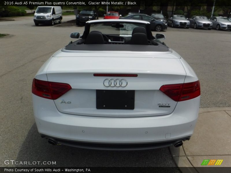 Glacier White Metallic / Black 2016 Audi A5 Premium Plus quattro Convertible