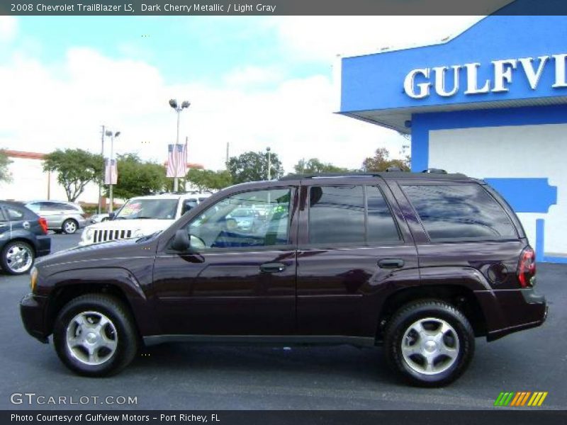 Dark Cherry Metallic / Light Gray 2008 Chevrolet TrailBlazer LS