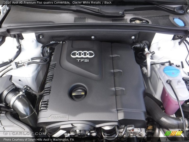 Glacier White Metallic / Black 2016 Audi A5 Premium Plus quattro Convertible