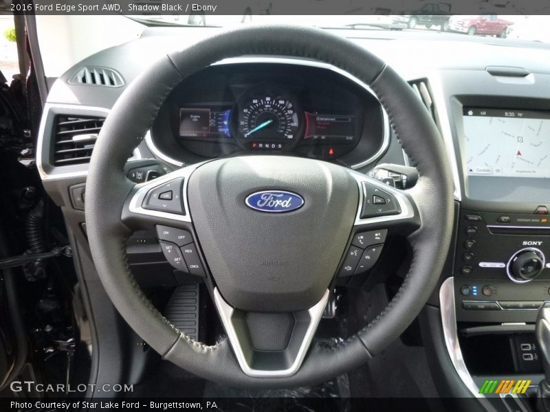 Shadow Black / Ebony 2016 Ford Edge Sport AWD