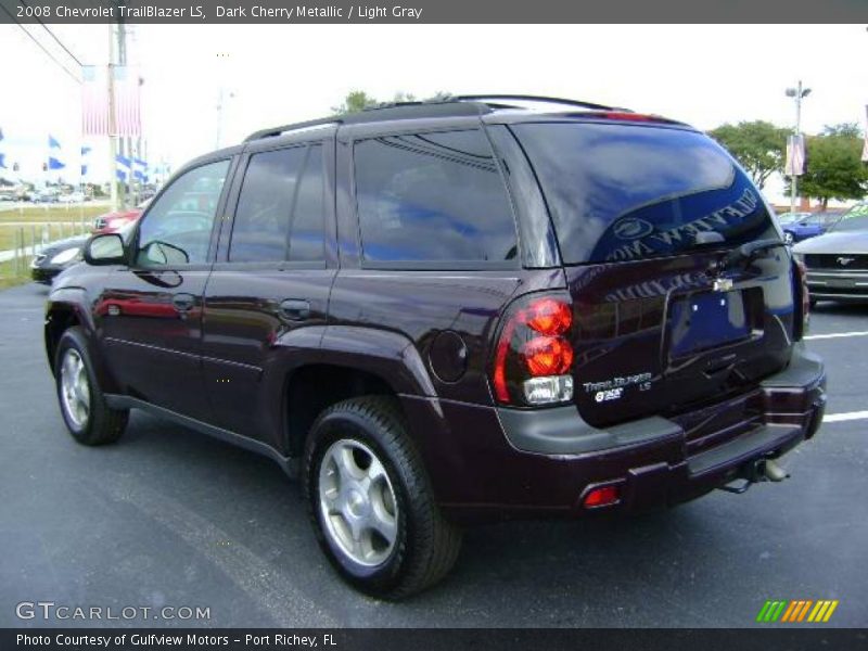 Dark Cherry Metallic / Light Gray 2008 Chevrolet TrailBlazer LS