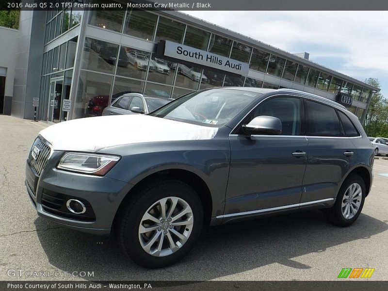 Monsoon Gray Metallic / Black 2016 Audi Q5 2.0 TFSI Premium quattro