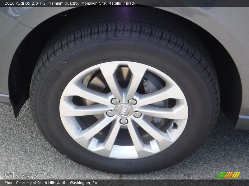 Monsoon Gray Metallic / Black 2016 Audi Q5 2.0 TFSI Premium quattro