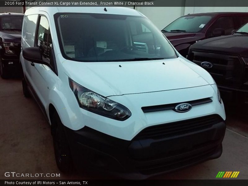 Frozen White / Charcoal Black 2016 Ford Transit Connect XL Cargo Van Extended