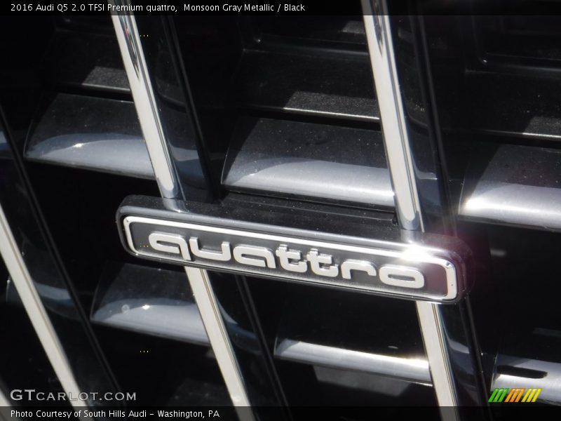 Monsoon Gray Metallic / Black 2016 Audi Q5 2.0 TFSI Premium quattro