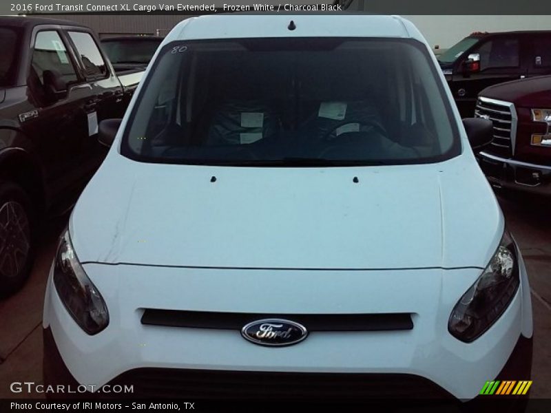 Frozen White / Charcoal Black 2016 Ford Transit Connect XL Cargo Van Extended