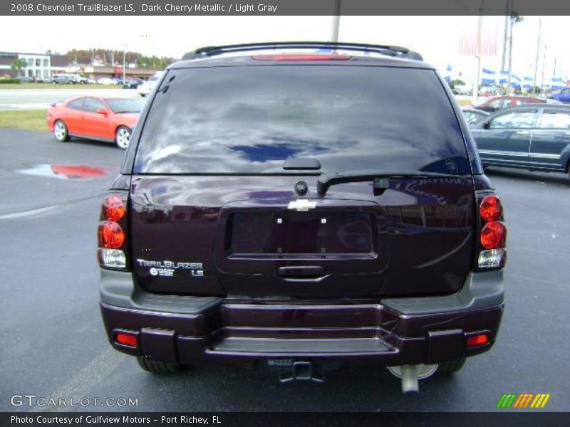 Dark Cherry Metallic / Light Gray 2008 Chevrolet TrailBlazer LS