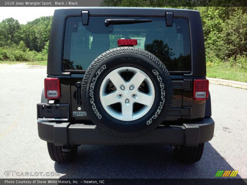 Black / Black 2016 Jeep Wrangler Sport