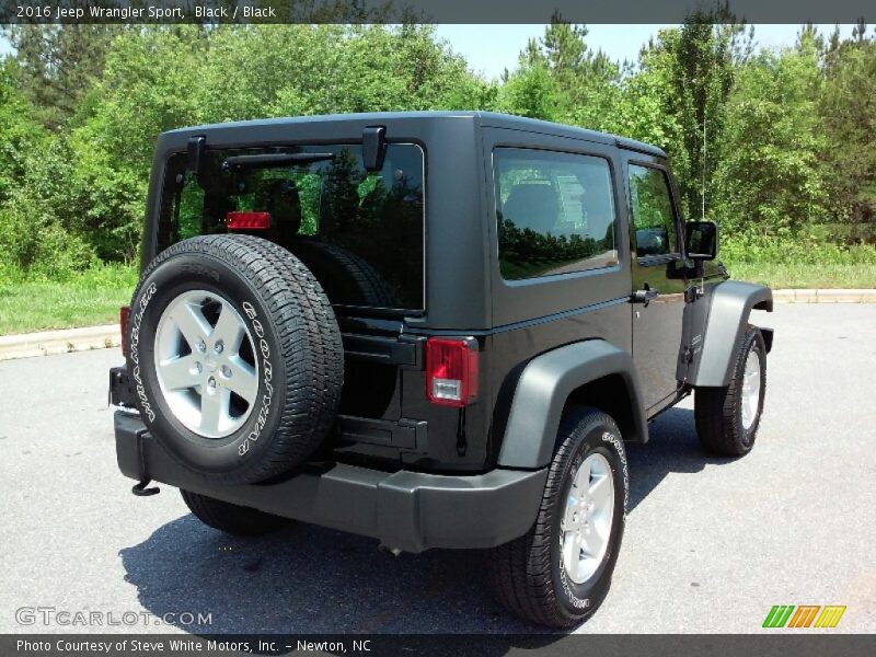 Black / Black 2016 Jeep Wrangler Sport