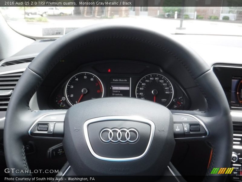Monsoon Gray Metallic / Black 2016 Audi Q5 2.0 TFSI Premium quattro