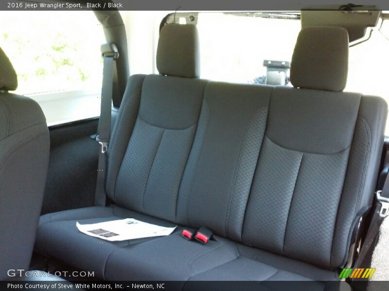 Black / Black 2016 Jeep Wrangler Sport