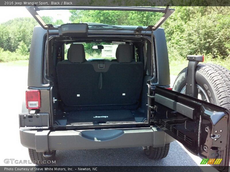 Black / Black 2016 Jeep Wrangler Sport