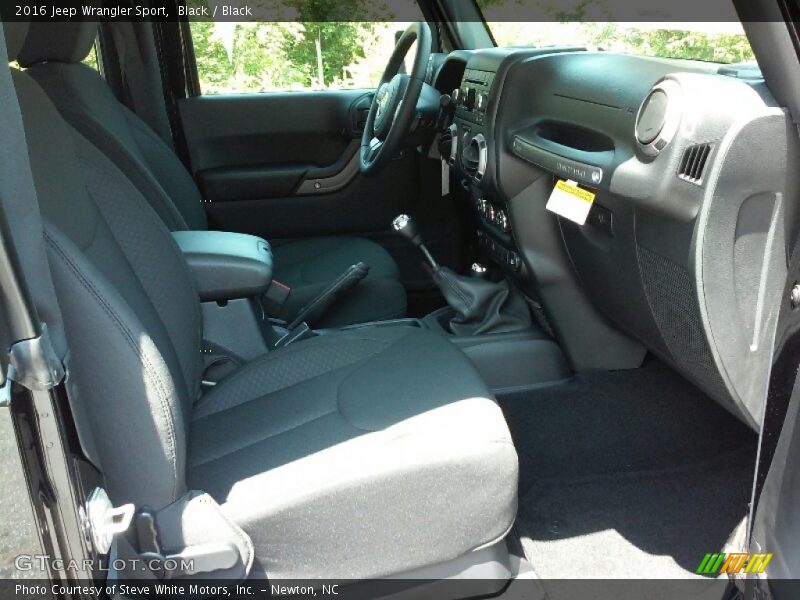 Black / Black 2016 Jeep Wrangler Sport