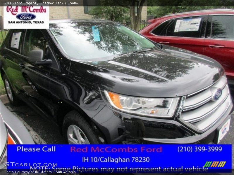 Shadow Black / Ebony 2016 Ford Edge SE