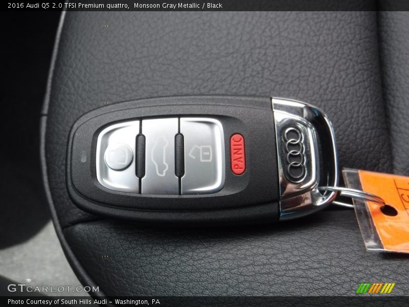 Monsoon Gray Metallic / Black 2016 Audi Q5 2.0 TFSI Premium quattro