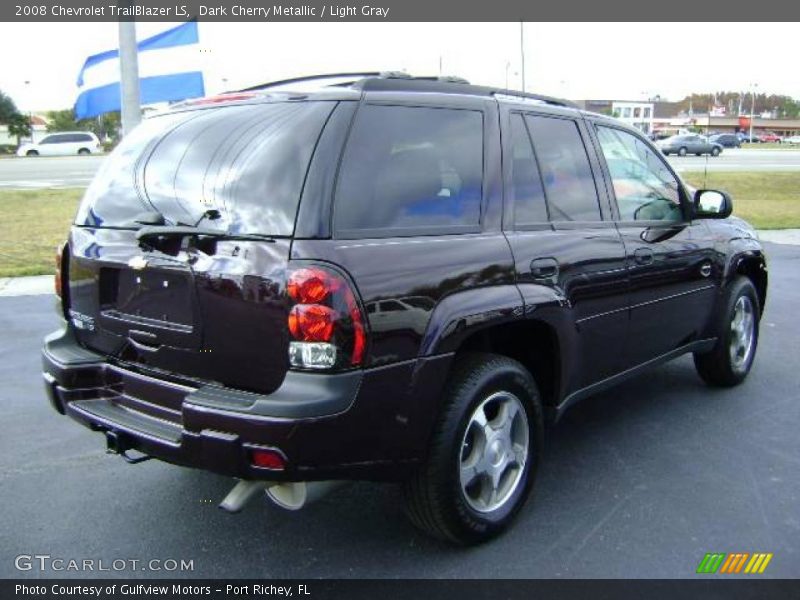 Dark Cherry Metallic / Light Gray 2008 Chevrolet TrailBlazer LS