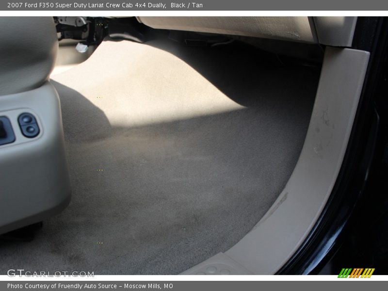 Black / Tan 2007 Ford F350 Super Duty Lariat Crew Cab 4x4 Dually